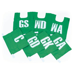 Cotton Netball Bibs Set of 7. Size Small, Medium or Large. Colour Options  Sold By Alliance Sports Innovation.