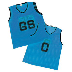 Mesh Netball Bibs Set of 7. Size Small, Medium or Large. Colour Options  Sold By Alliance Sports Innovation.