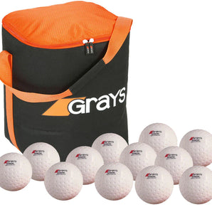 Grays Hockey Astrotec Ball 12 Pack With Free Ball Bag