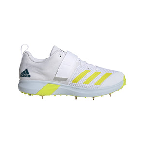 Adidas Adipower Vector Cricket Spikes - White Yellow