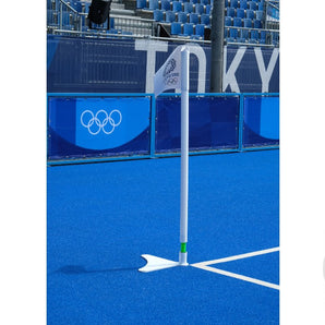 Hockey Pitch 1.5m High Corner Poles (50mm) & Base Set of 4 - Quantity Options  – Sold by Alliance Sports Innovation