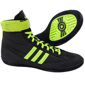 Adidas Combat Speed 4 Wrestling Boots - Black Green