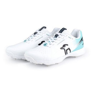 Kookaburra KC 3.0 Cricket spikes - WHITE/AQUA