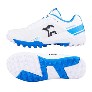 Kookaburra KC 5.0 Rubber Cricket Shoes - WHITE/ROYAL