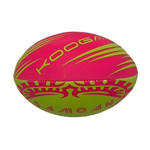 Kooga Samoa Rugby Training Ball - Pink Lime