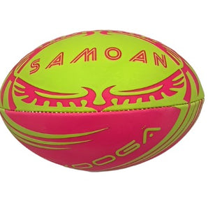 Kooga Samoa Rugby Training Ball - Pink Lime