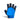 Adidas Hockey OD Glove - Blue/Silver