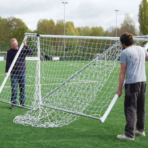 PAIR of Samba 12ft x 6ft Steel 60mm Folding Football Goals. by Alliance Sports Innovation