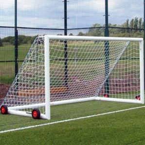 PAIR of Samba 12ft x 6ft Premium Aluminium Easylift Football Goals. by Alliance Sports Innovation