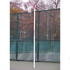 Harrod Pink Netball Posts - Socketed, 10mm Ring - PAIR  Sold by Alliance Sports Innovation