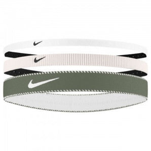 NIKE FLEX CLASSIC MIXED WIDTH HAIRBAND 3PK PINK/WHITE