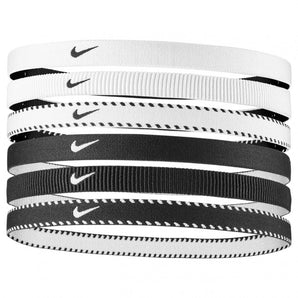 NIKE FLEX CLASSIC HAIRBANDS 6PK WHITE/BLACK