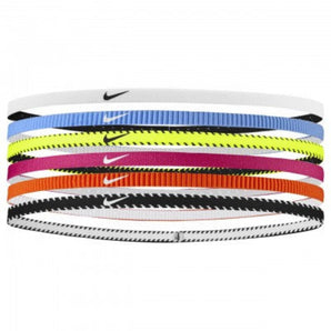 NIKE Y FLEX CLASSIC SLIM HAIRBAND 6PK VOLT/PINK/WHITE