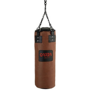 Carta Sports Brown Leather Look Punch Bag