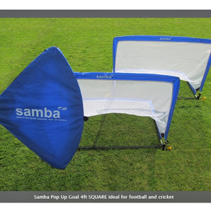 Samba POP1090 Pop Up Goal 4ft Square - PAIR of Football Goals by Alliance Sports Innovation