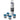 PowerGlide Snooker / Pool Cue Chalk Round 4 Piece - Blue