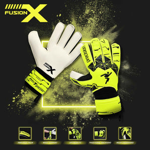 Precision Fusion X Flat Cut Essential Football Goal Keeper Gloves