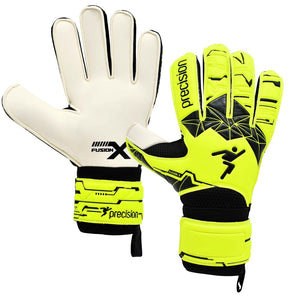 Precision Fusion X Flat Cut Essential Football Goal Keeper Gloves