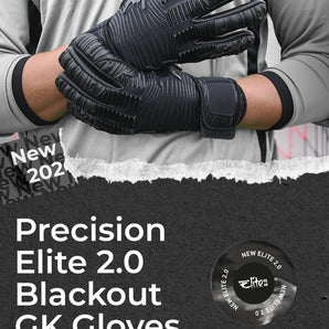 Precision Elite 2.0 Blackout Football Goal Keeper Gloves