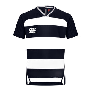 Canterbury Rugby Junior Vapodri Evader Hooped Jersey Top