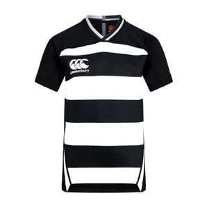 Canterbury Rugby Junior Vapodri Evader Hooped Jersey Top