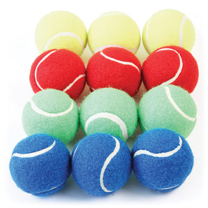 MasterSport Coloured Tennis Balls (for General Play) - Mixed Colours