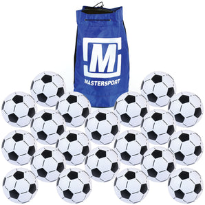 Mastersport PVC Soccer Ball - 20 Pack with Bag