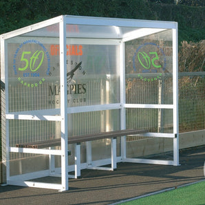 Harrod Aluminium Team Shelter - 2.5mtr (5 person) Sold by Alliance Sports Innovation