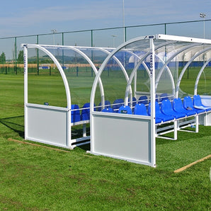 Harrod Premier Officials Shelter - 4m Fixed (8 Seater) Blue, Black or Red Options -  Sold by Alliance Sports Innovation