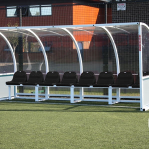 Harrod Premier Officials Shelter - 4m Fixed (8 Seater) Blue, Black or Red Options -  Sold by Alliance Sports Innovation