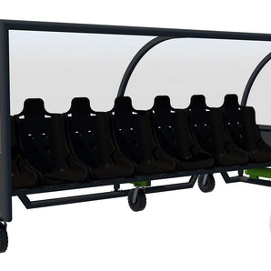 Harrod Portable Team Shelter - 4.1m  7 Seater Sold by Alliance Sports Innovation