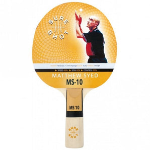 Sure Shot Matthew Syed 10 Table Tennis Bat