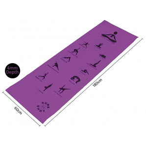 Sure Shot Yoga Mat - with Positions