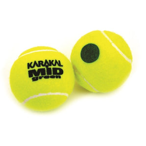 Karakal Low Comp Tennis Balls Dot-Mid Green