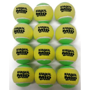 Karakal Low Comp Tennis Balls Mid Green