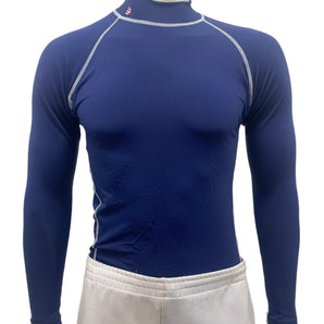 Alliance Sports Junior Elite Compression Baselayer Long Sleeve Top - Navy