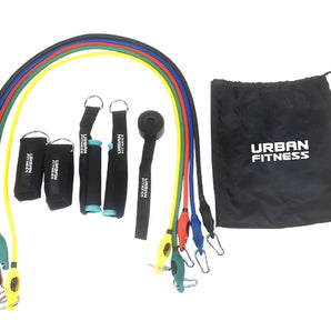 Urban Fitness 11pc Resistance Tube Set