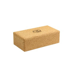 Yoga Brick - Cork - 23cm (L) x 12cm (W) x 7.5cm (H)