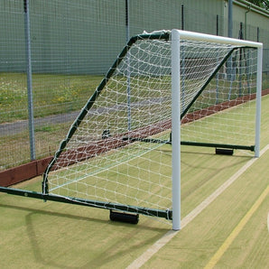 Harrod Sport 3G Fence Folding Football Goal, 2.3m to 3.5m Projected. (Pair)