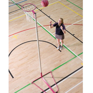 Harrod Pink Wheelaway Netball Post - 10mm Ring - SINGLE  Sold by Alliance Sports Innovation