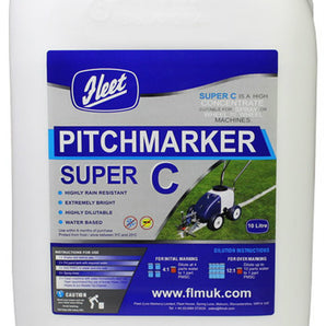 Fleet Pitchmarker Super C Paint - White 10 Litres Spray or Wheel to Wheel Application