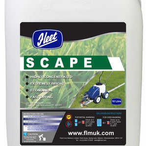 Fleet Scape Concentrate Pitch Marking Paint - White 10 Litres Spray or Wheel to Wheel Application