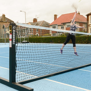 Harrod Sport Freestanding Tennis Posts (Pair) - Black or Green Colour Options